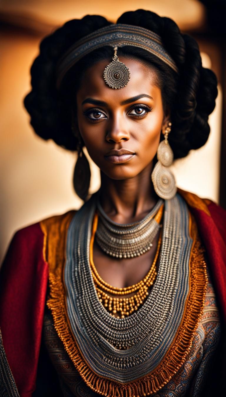 Ethiopian woman, brown eyes