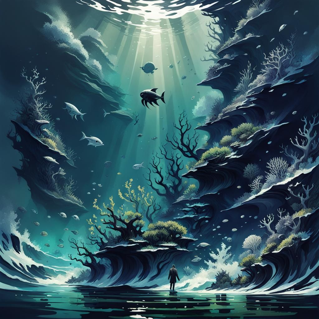 Mysterious Dark Fantasy Album Cover Art