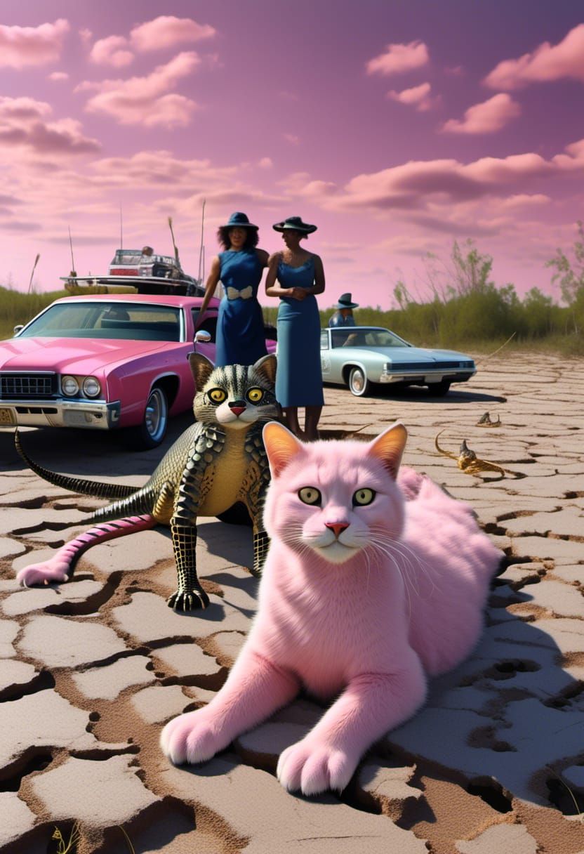 Alligator Wrestling in Everglades: Nostalgic Surrealism