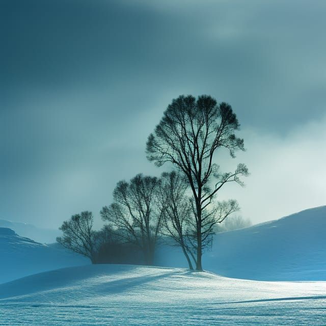 Frozen Blue Room: Hyperdetailed Studio Photography