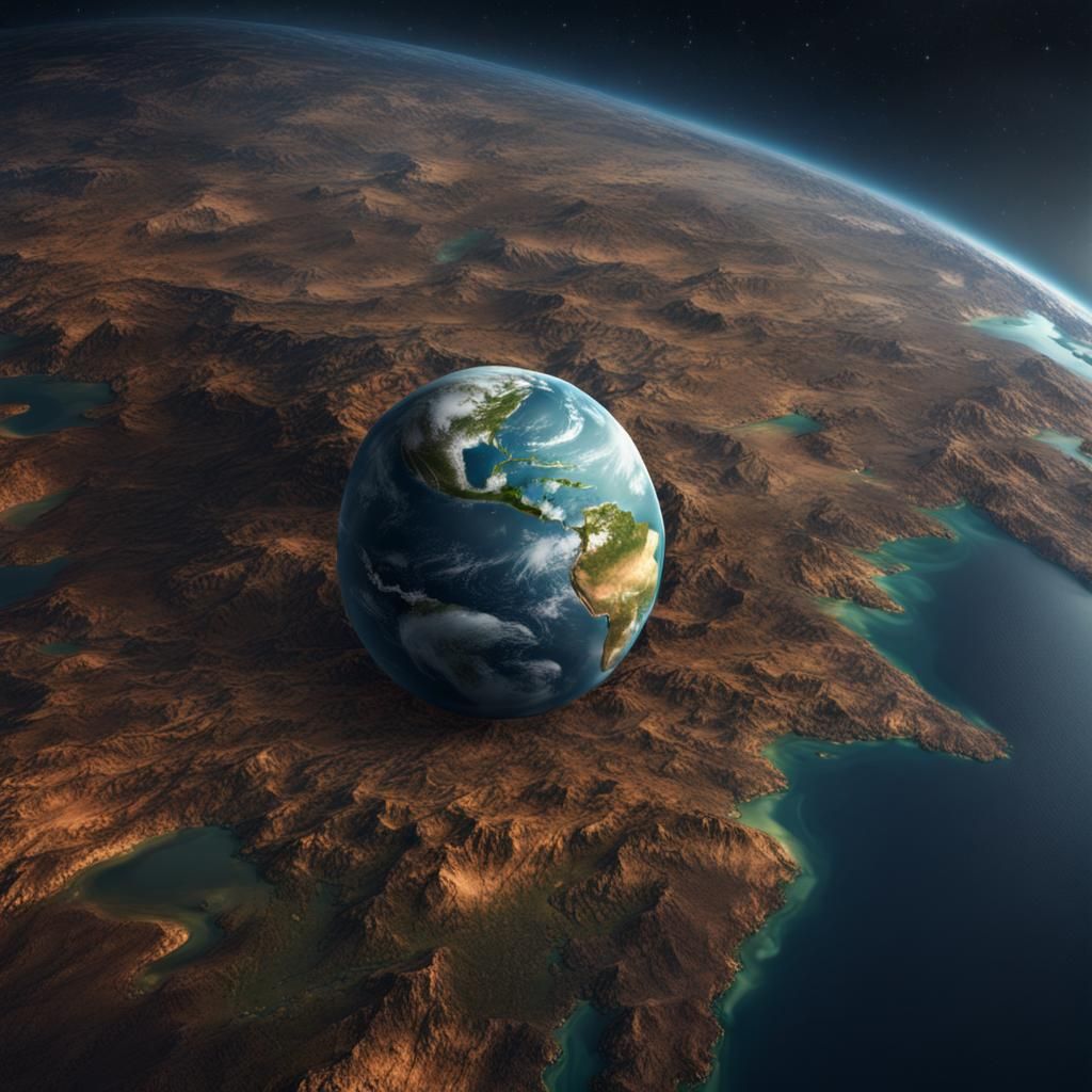 Earth from Space: Detailed Matte Painting