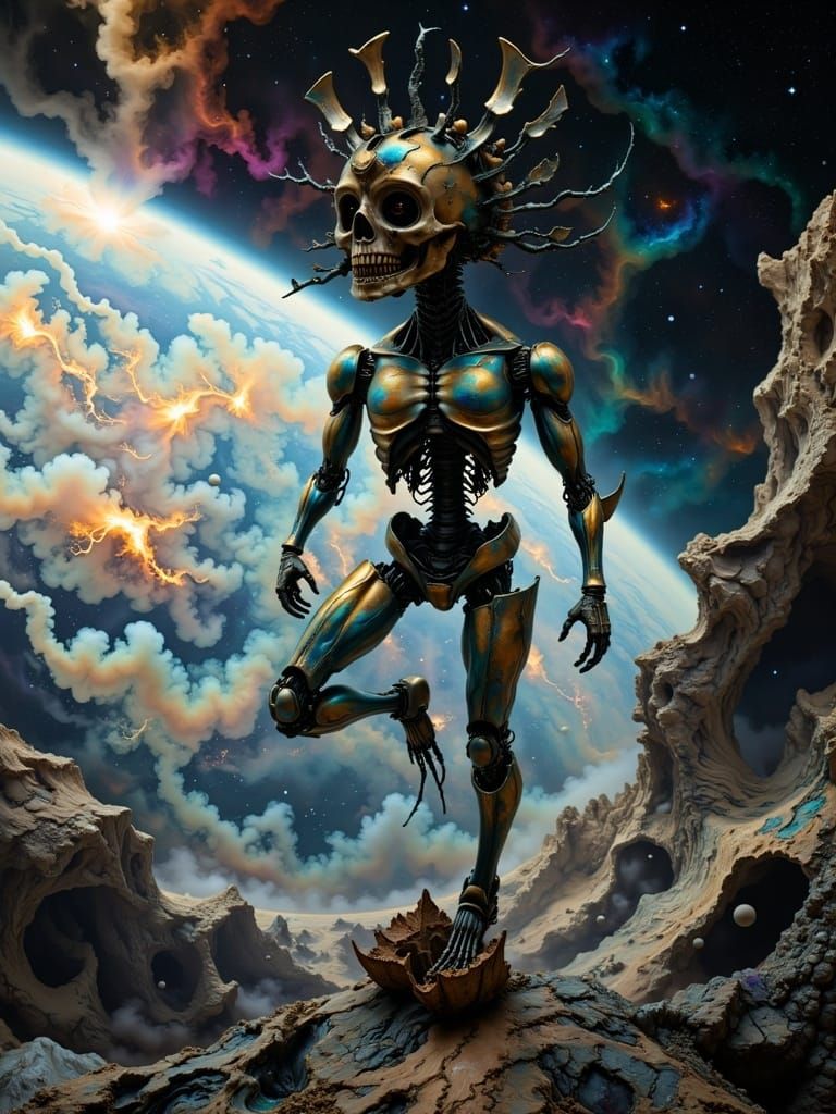 Vic Rattlehead in Space: Cinematic Film Still