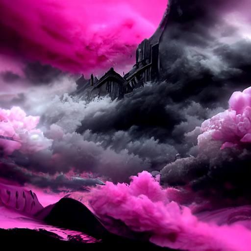 Goth Pink Detailed Matte Painting