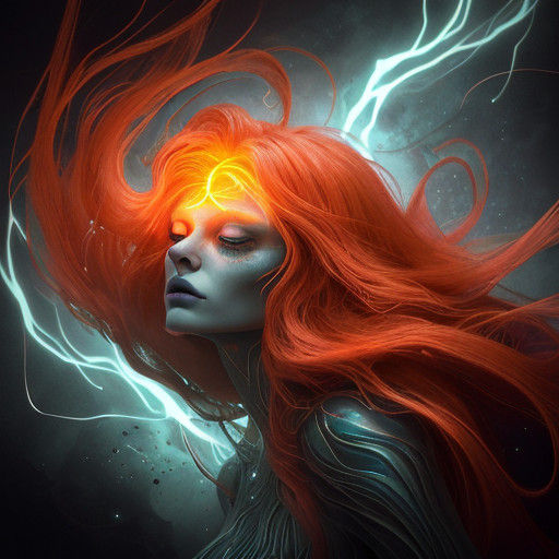 Ethereal Entity Steals Life Force from Sleeping Redhead in D...