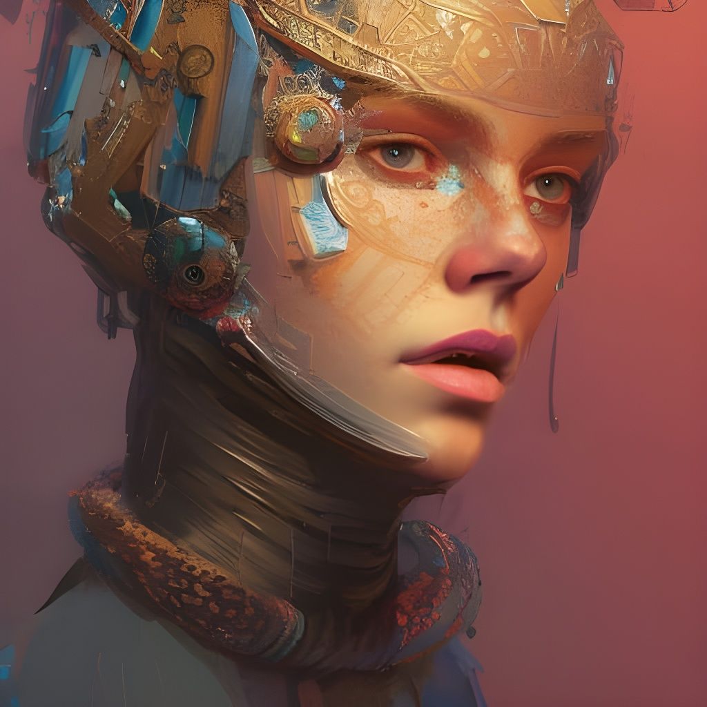 Hyperdetailed Portrait of Ancient Norwegian Princess