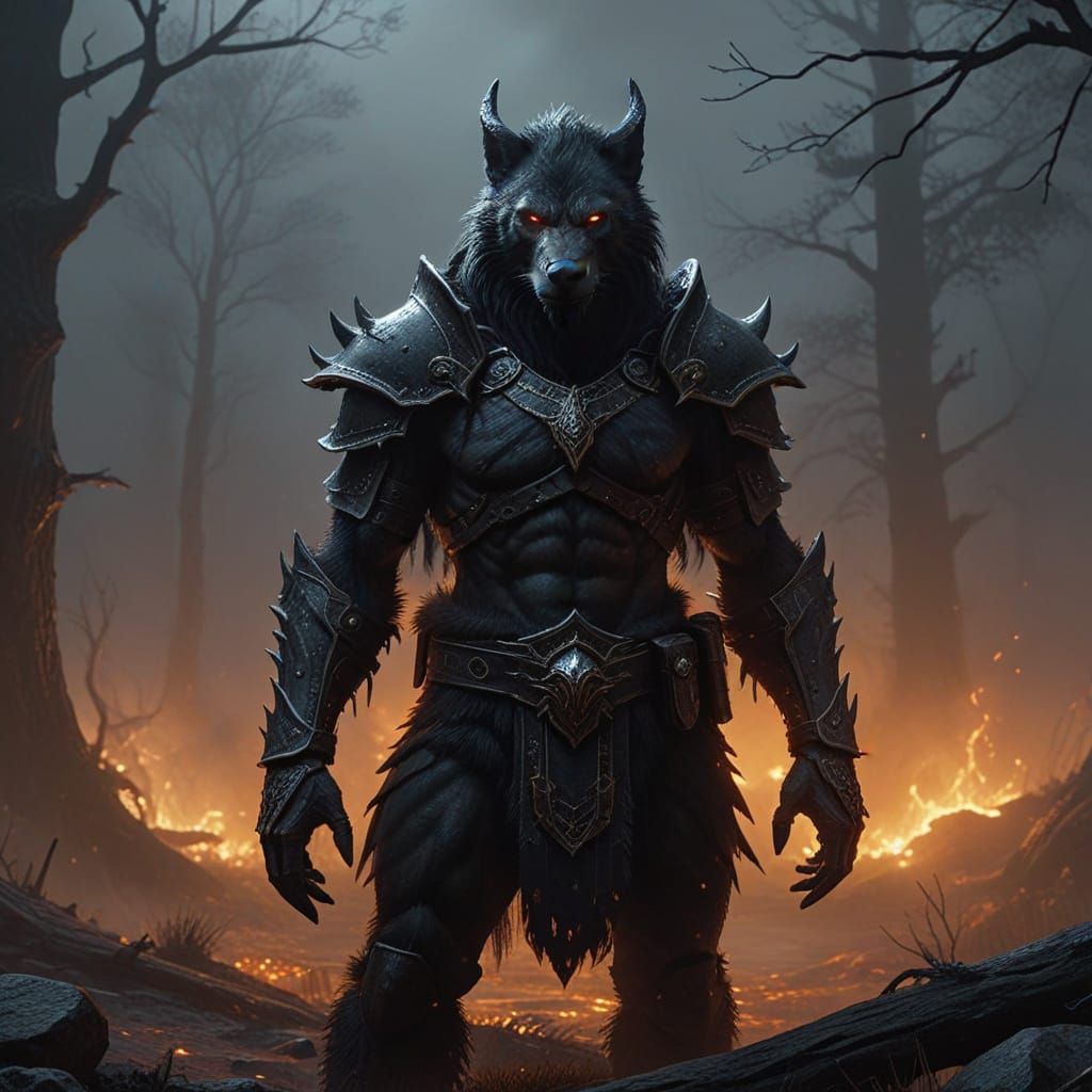 Ethereal Horror-Fantasy Portrait in Apocalyptic Surrealism