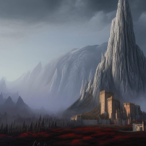 Isengard: Saruman's Tower in a Matte Painting