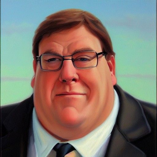 Peter Griffin as Oil Painting