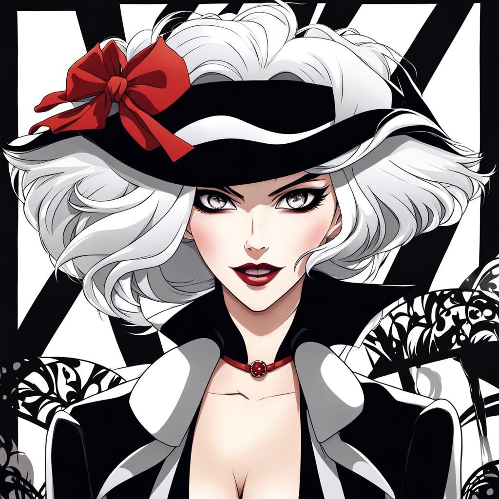 Cruella in Anime Key Visual Style