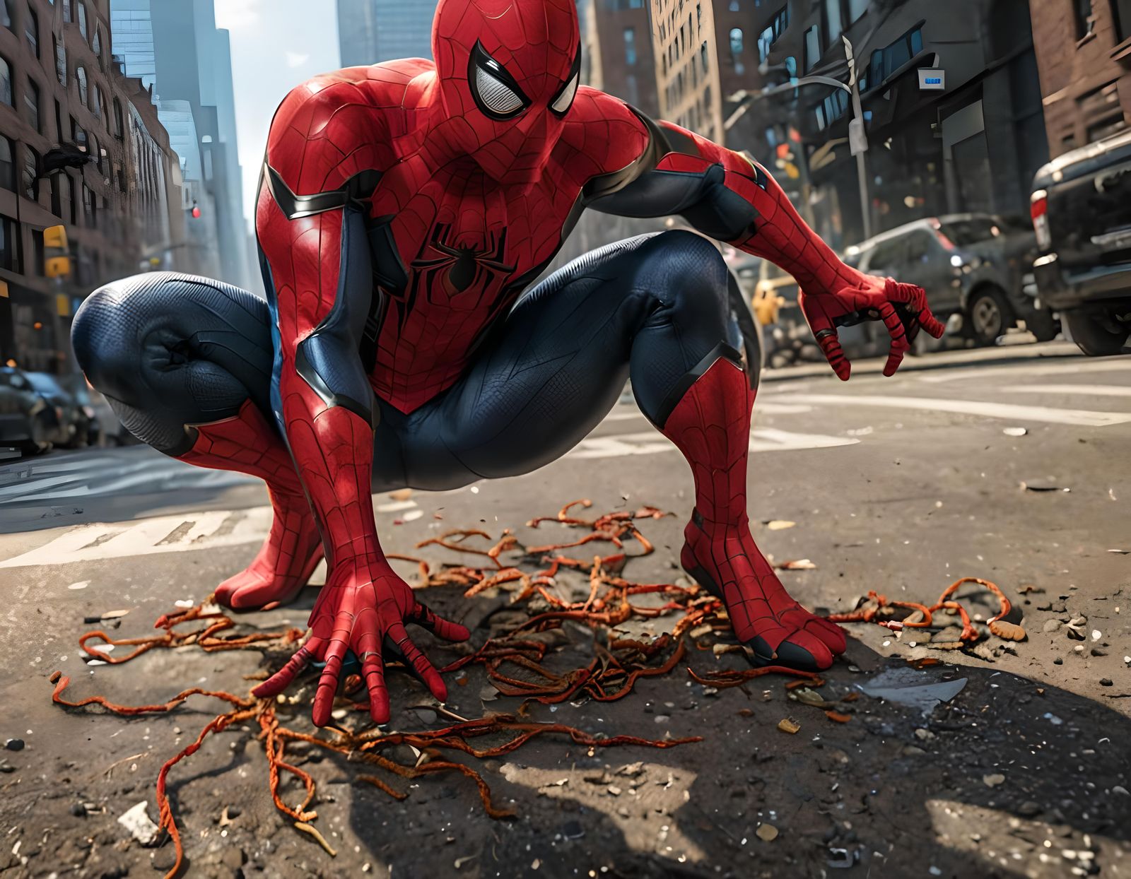 Spider-Man Examines A Messy Situation!