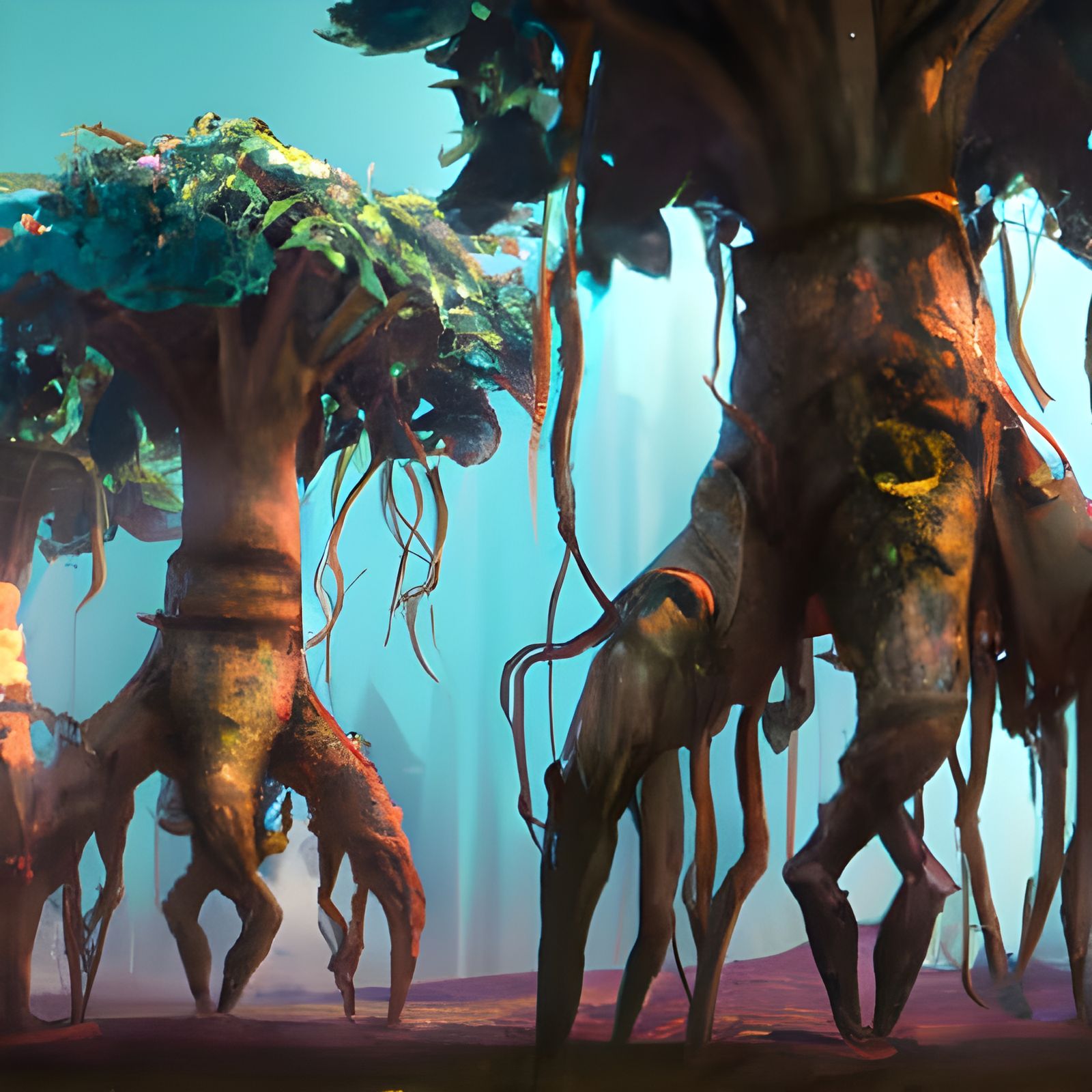 Trees with Legs: Hyperdetailed Concept Art
