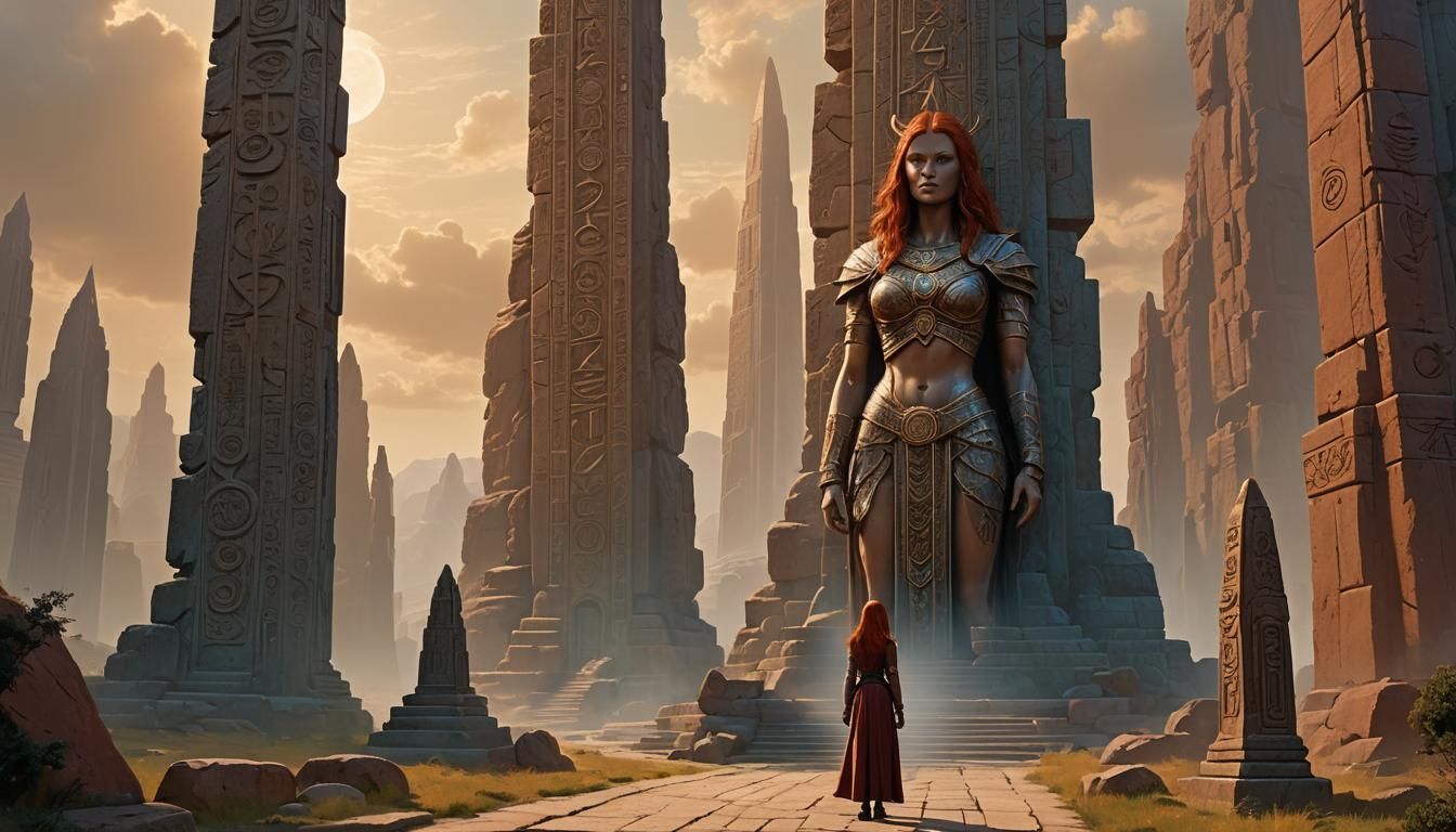 Lyran Redhead at the Temple of Dreams