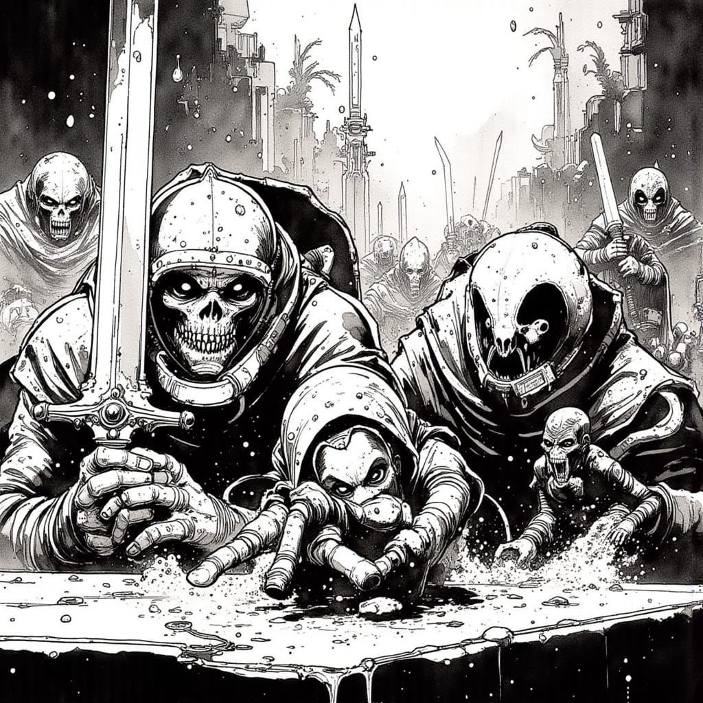 <lora:Navitas:1.0> <lora:Alfa Caeli:1.0> Clank Bang Crush Cr...