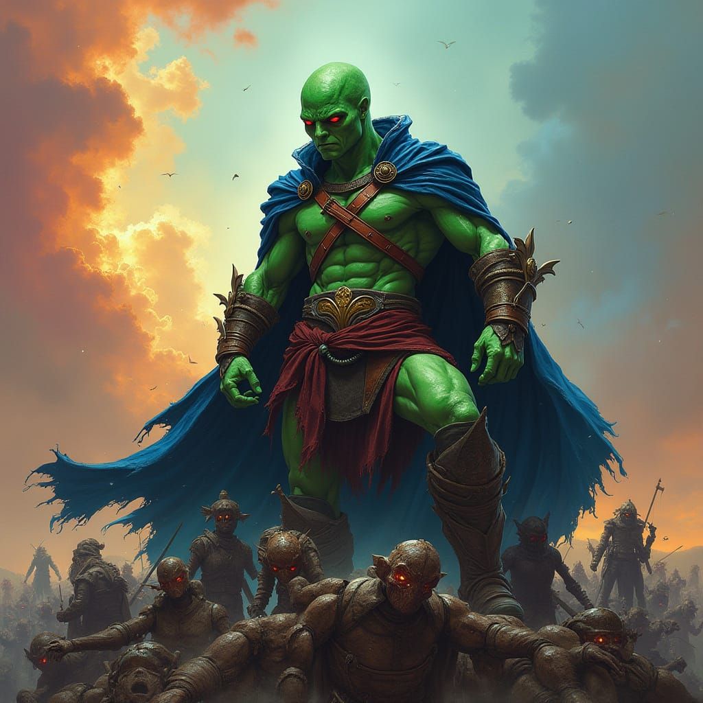 J'ohn J'ones, the Manhunter as an Oni