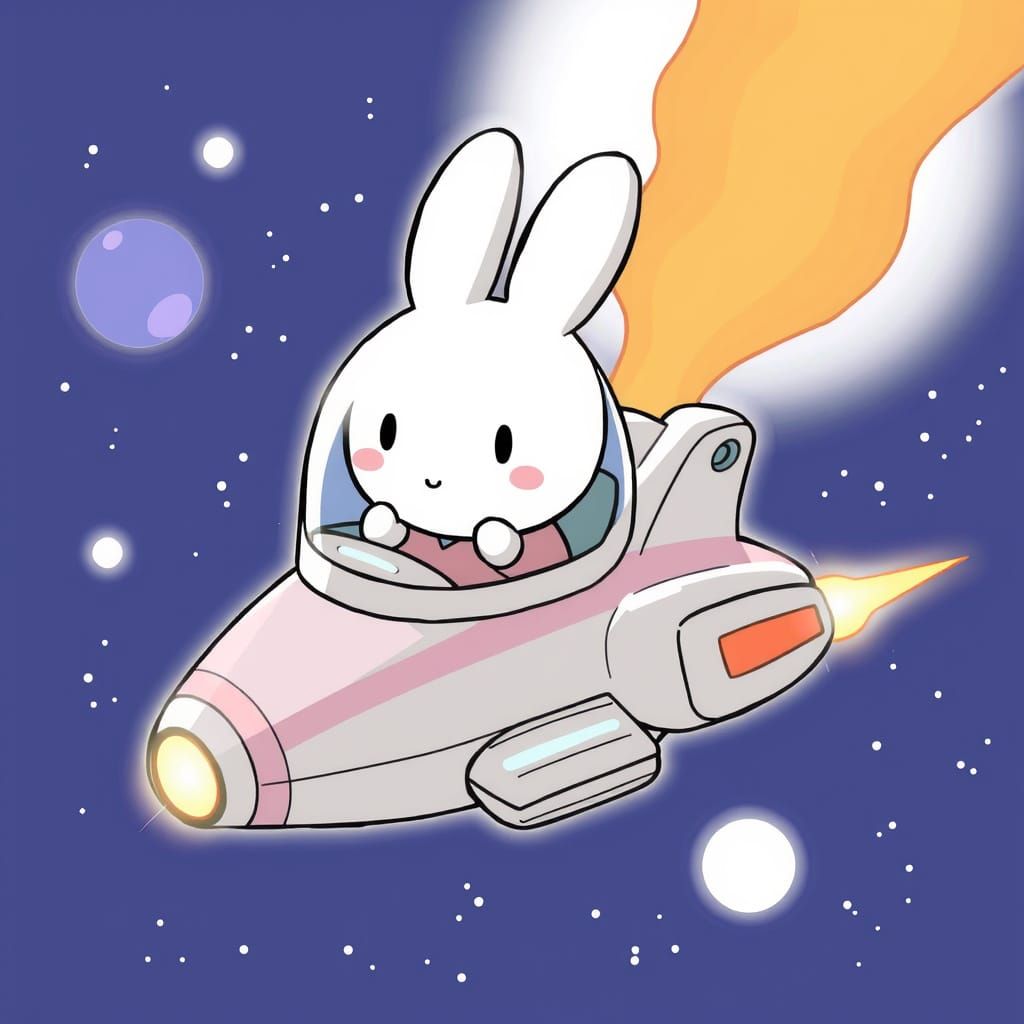 Miffy Bunny Spaceship