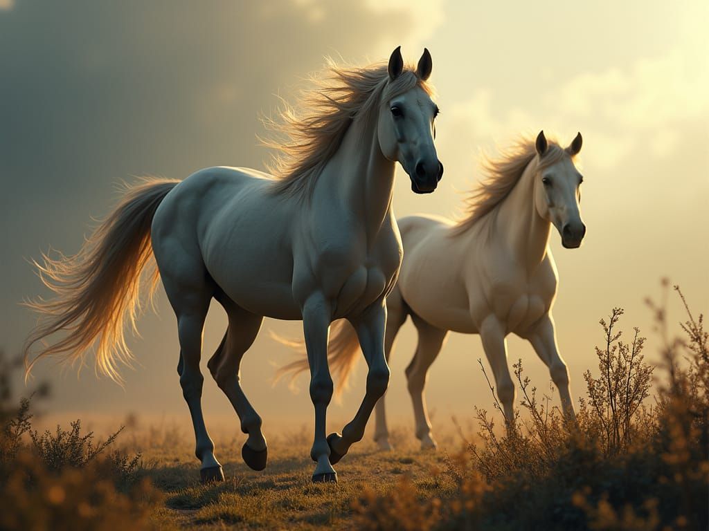 Wild Horses on Holiday: Epic Digital Matte Painting