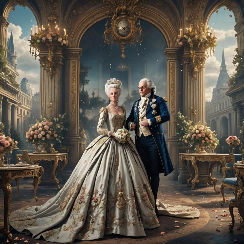 Marie-Antoinette's Wedding: A Detailed Matte Painting