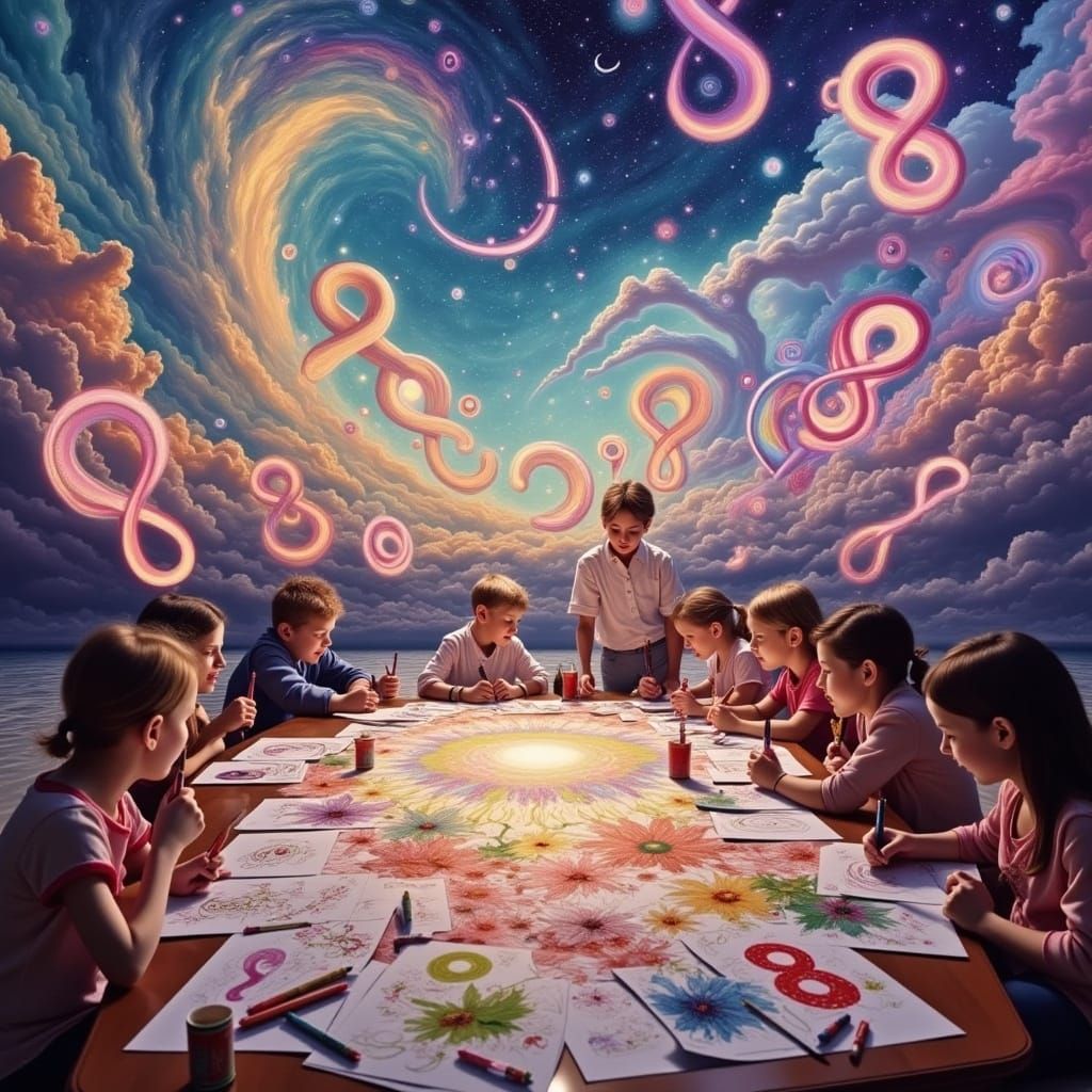 Vibrant Kids Unleash Imagination in Dreamlike World of Color