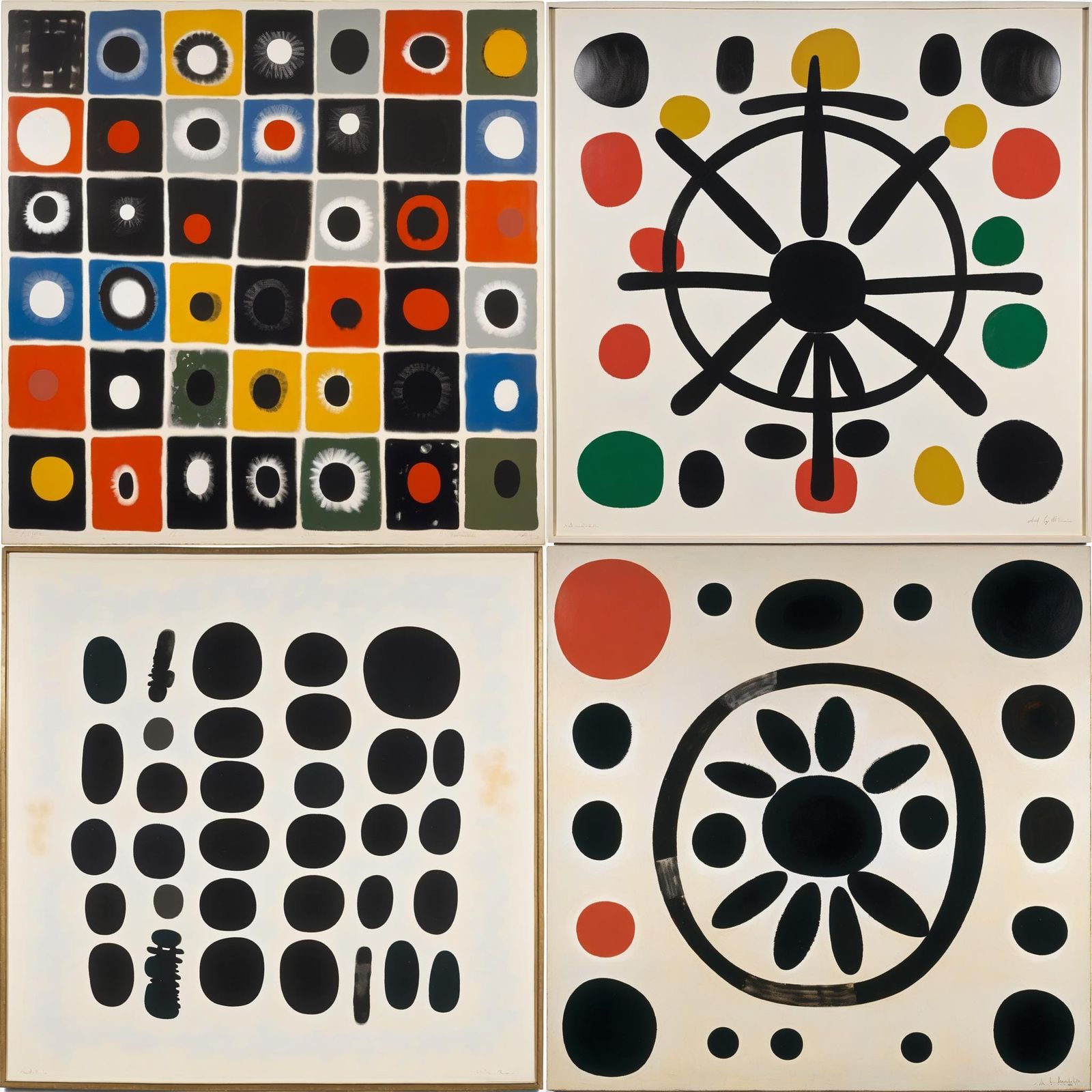 Abstract Expressionist Painting in Gottlieb Style