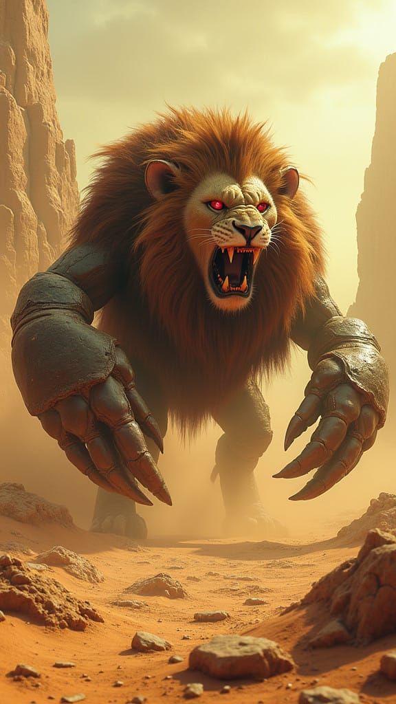 Terrifying Lion-Crab Hybrid Dominates Arid Desert