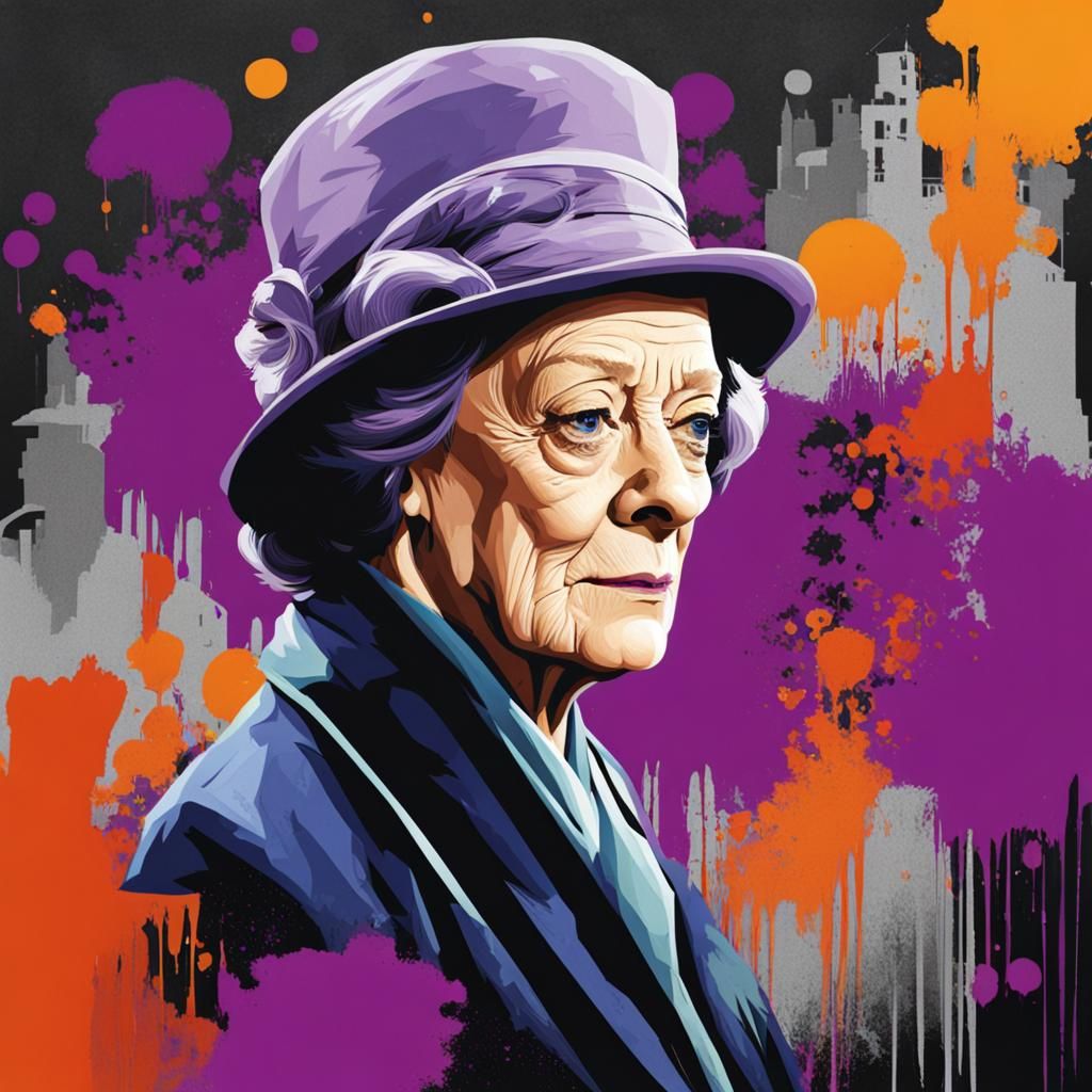 Maggie Smith Portrait as Lady Crawley