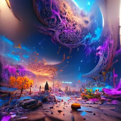 The End of the Universe: Detailed Matte Painting