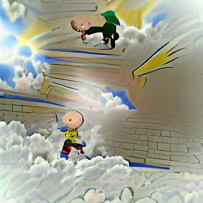 Cartoon Caillou vs Doug Funnie Heaven Battle