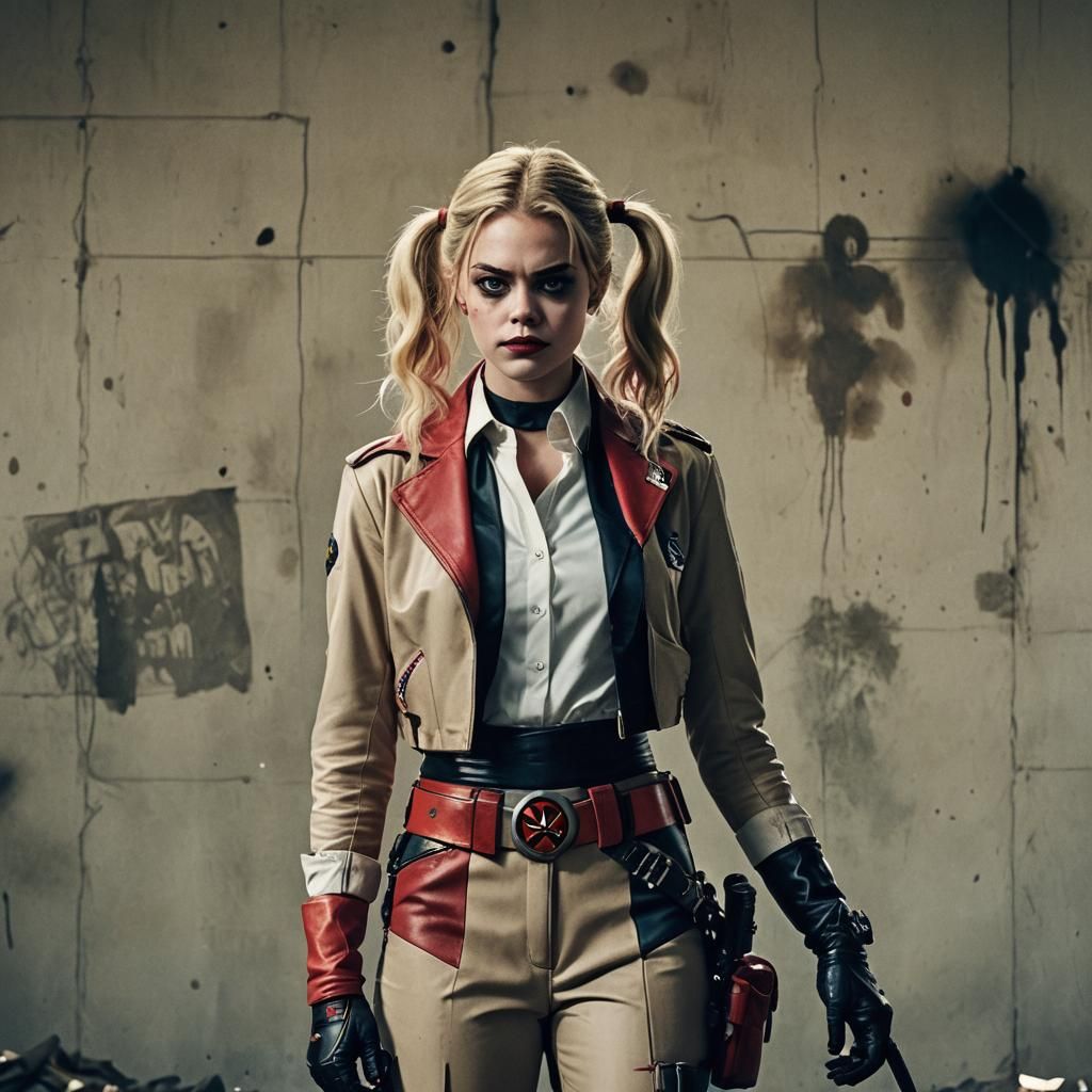 Samara Weaving as Harley Quinn Film Still