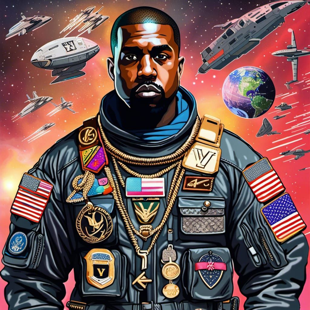 Cyberpunk Space Captain in Metaverse Style