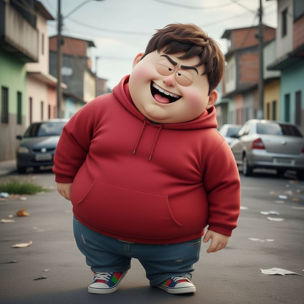Realistic Brazilian Teenager Inspired by Cartman