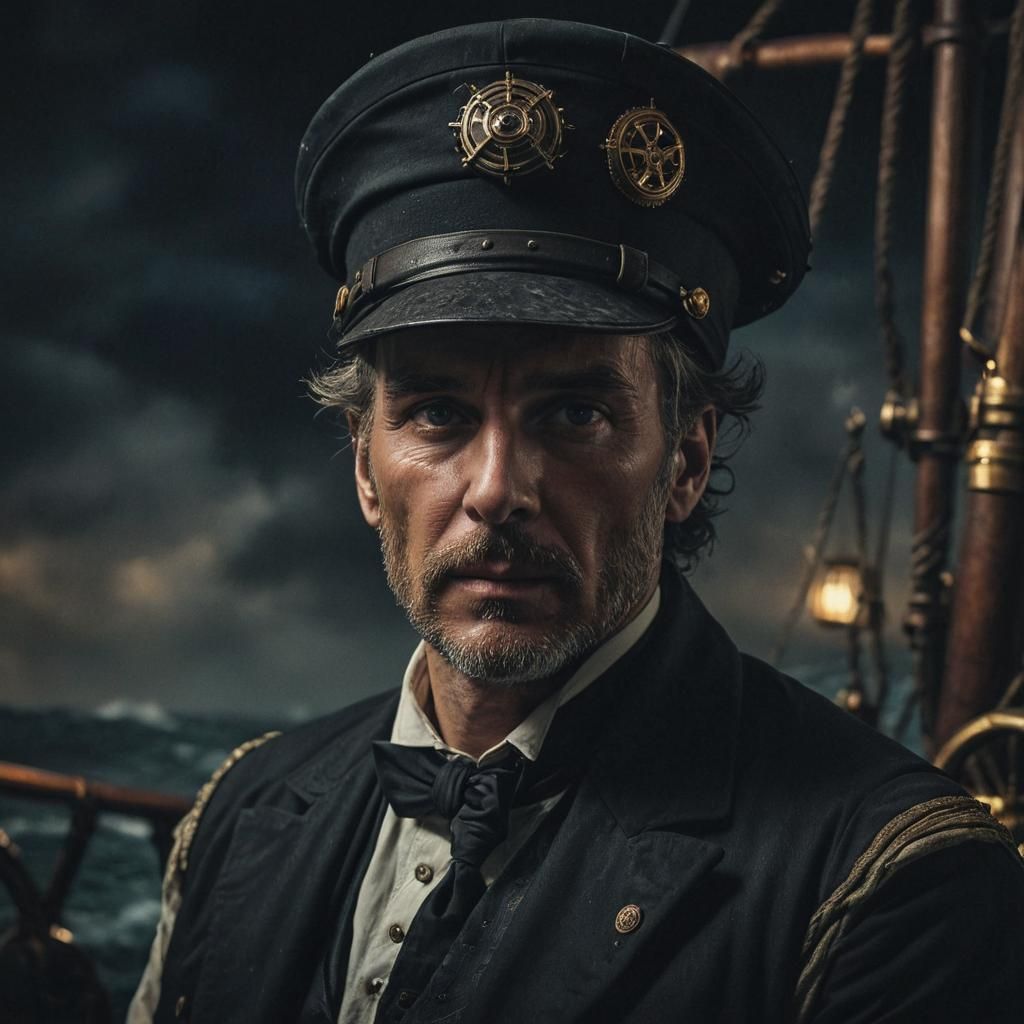 Steampunk Ship Captain Portrait
