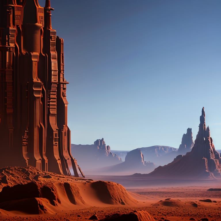 Living on Mars: Detailed Matte Painting in 8K