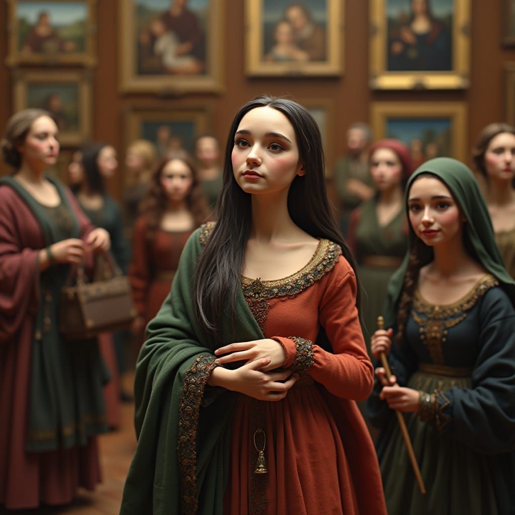 Hybrid Renaissance Portraits in Claymation Style