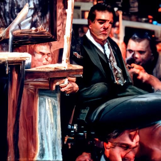Ray Liotta in Goodfellas, Oil Painting
