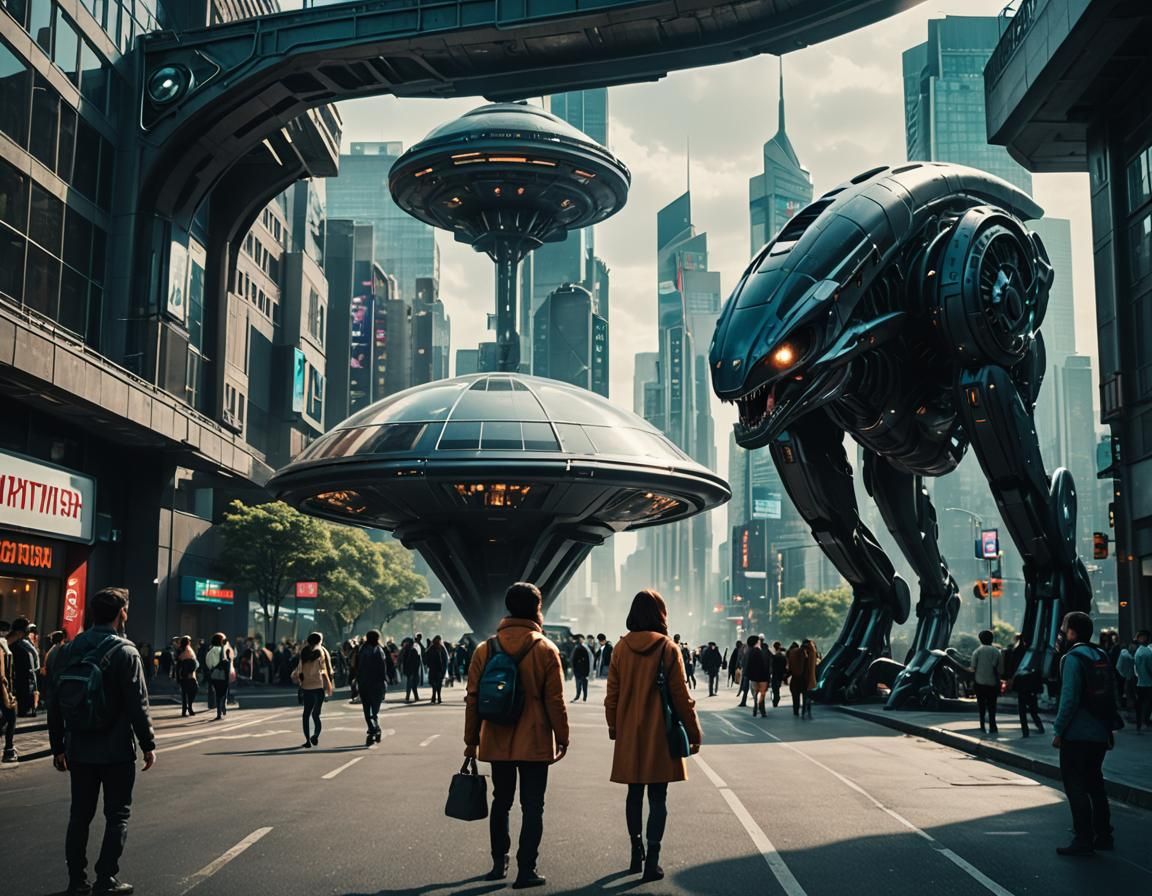 Extraterrestrial Invasion: Cityscapes Transformed by Alien T...