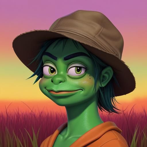 Pepe the Frog as Redneck Groyper Cartoon
