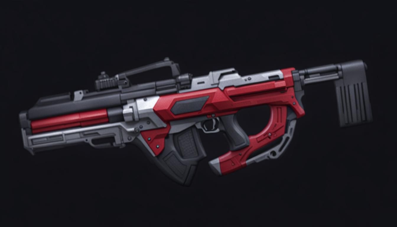 Red Power Ranger with Assault Rifle