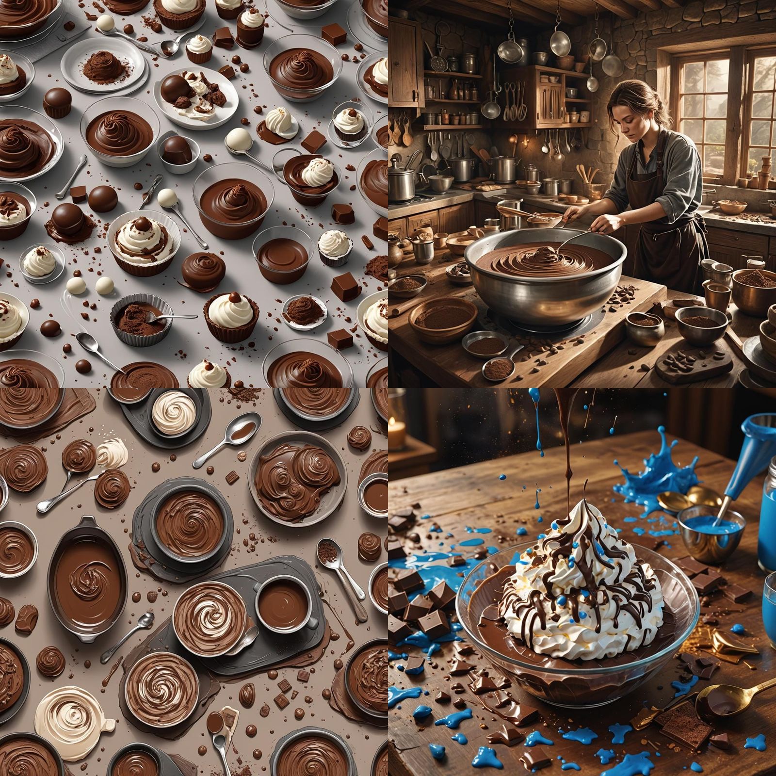 Step-by-Step Dessert Preparation in Traditional Kitchen