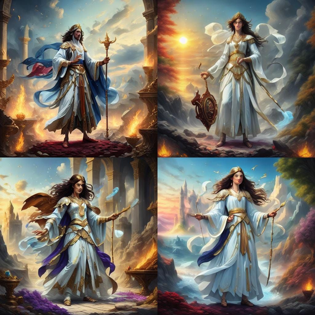 Greek Goddess Queen in Olympus Palace