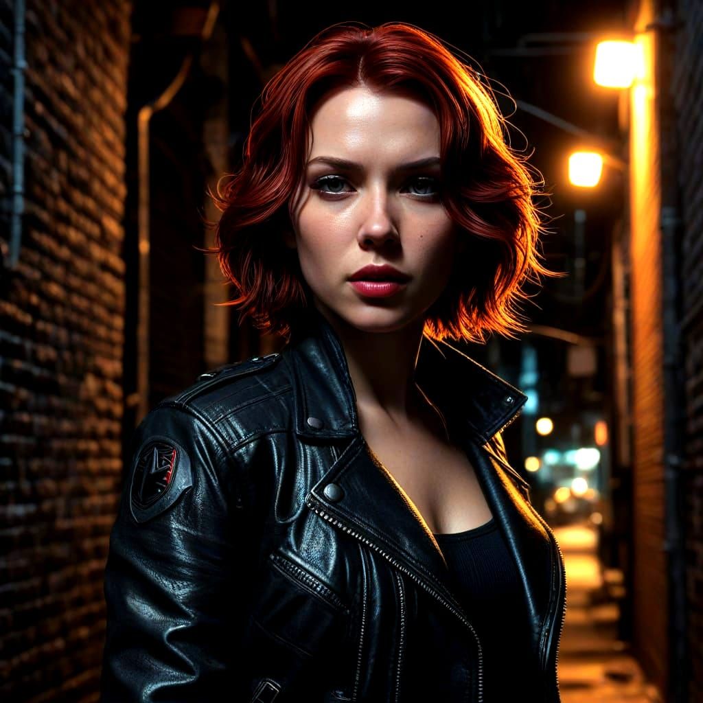 Black Widow Digital Rendering Fan Art