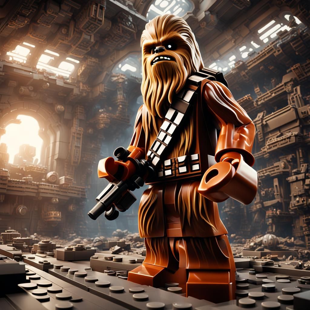 Lego Chewbacca: Epic Cinematic Digital Matte Painting