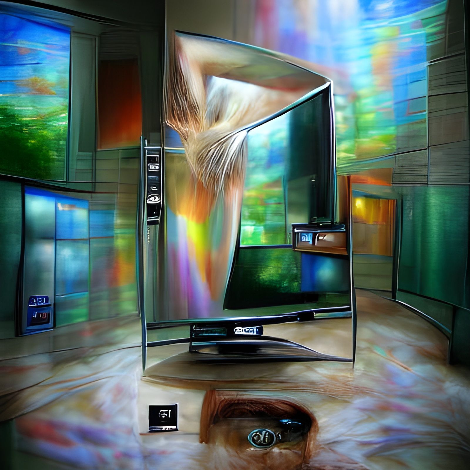 Dream Dimension Portal Appears on Television Screen