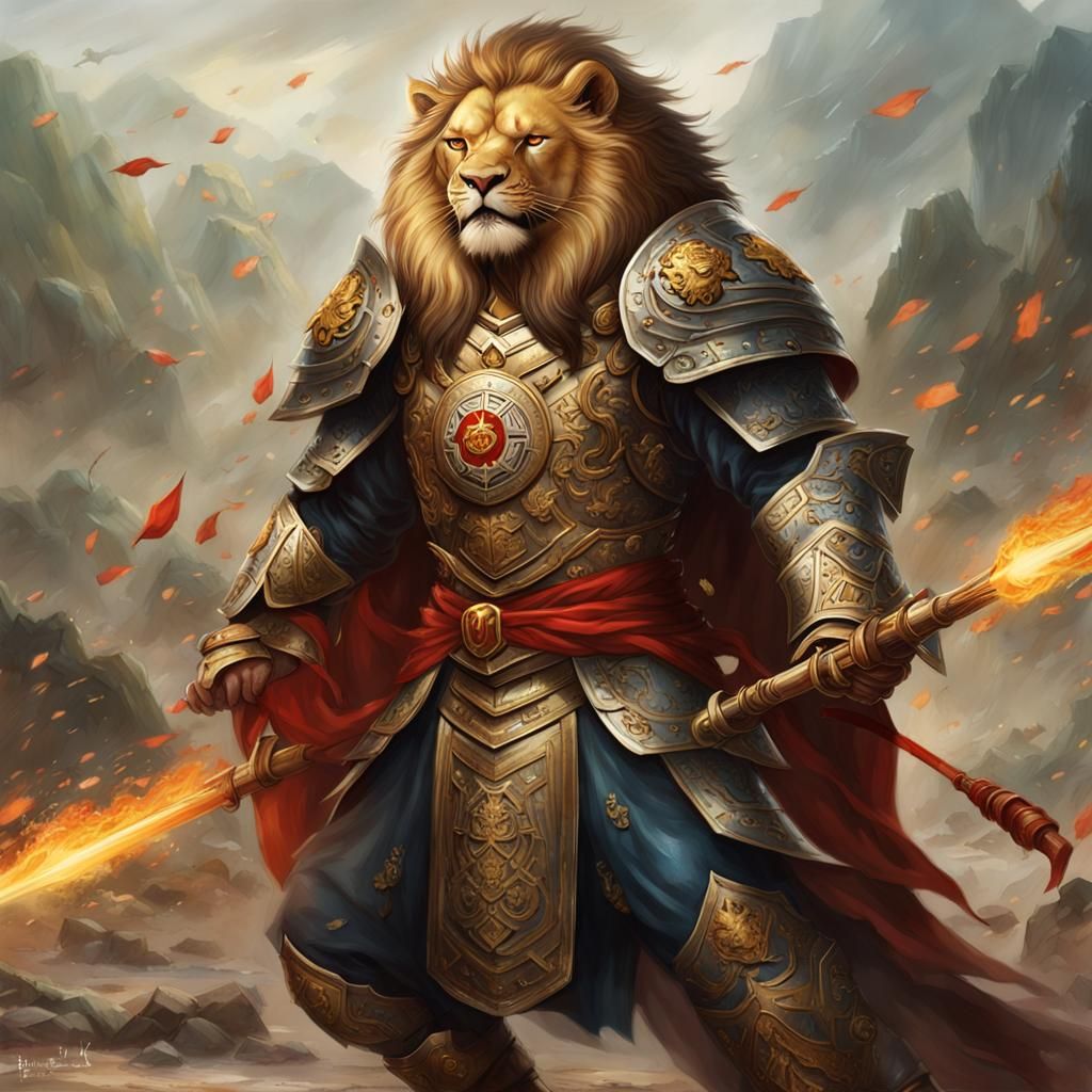 Ly Thuong Kiet: Lionhearted Guardian in Detailed Armor