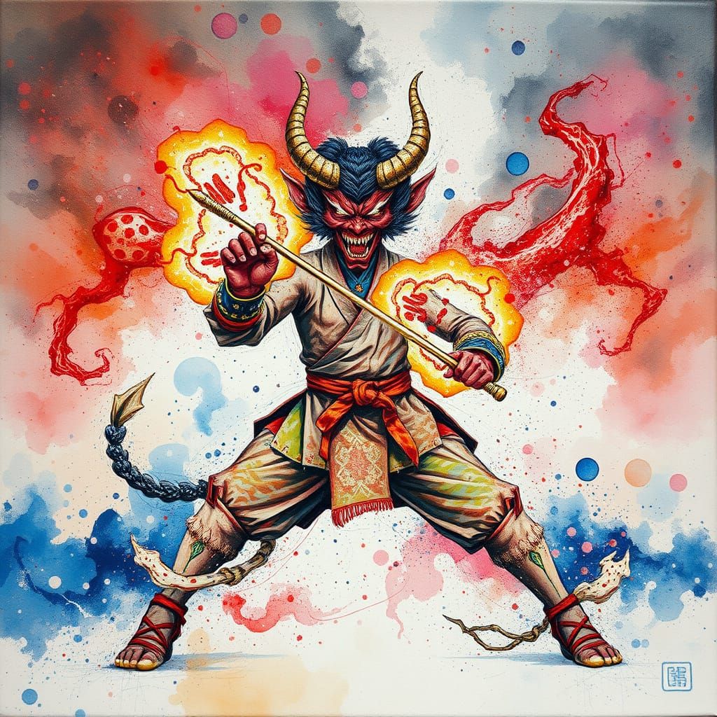 Only A Foolish Mortal Would Attempt To Thwart My Demon Staff Style