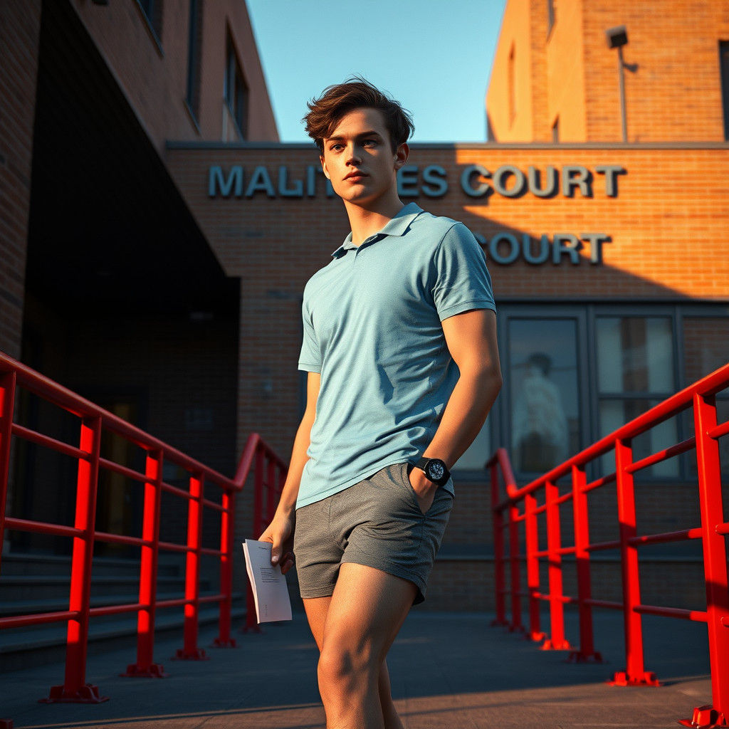 Courthouse Arrival: Eerie Spring Morning Matte Painting