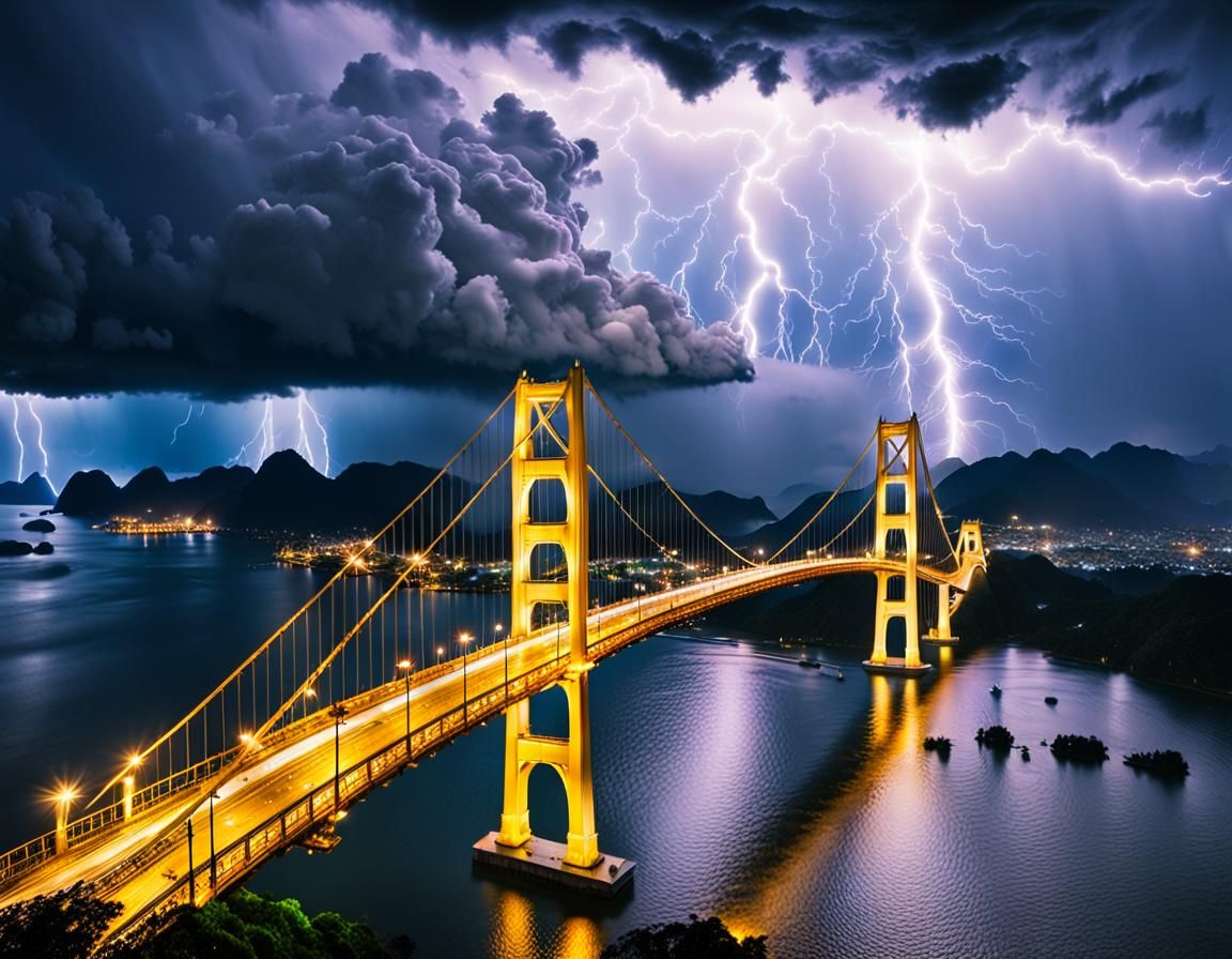 Golden Bridge Vietnam: Breathtaking Stormy Landscape
