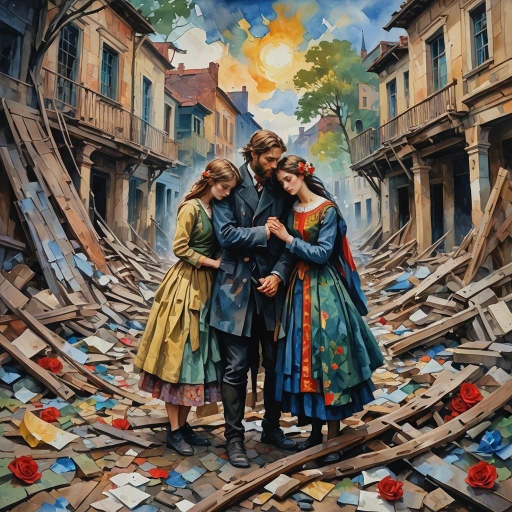 Epic Impressionist Masterpiece of Love and Destiny