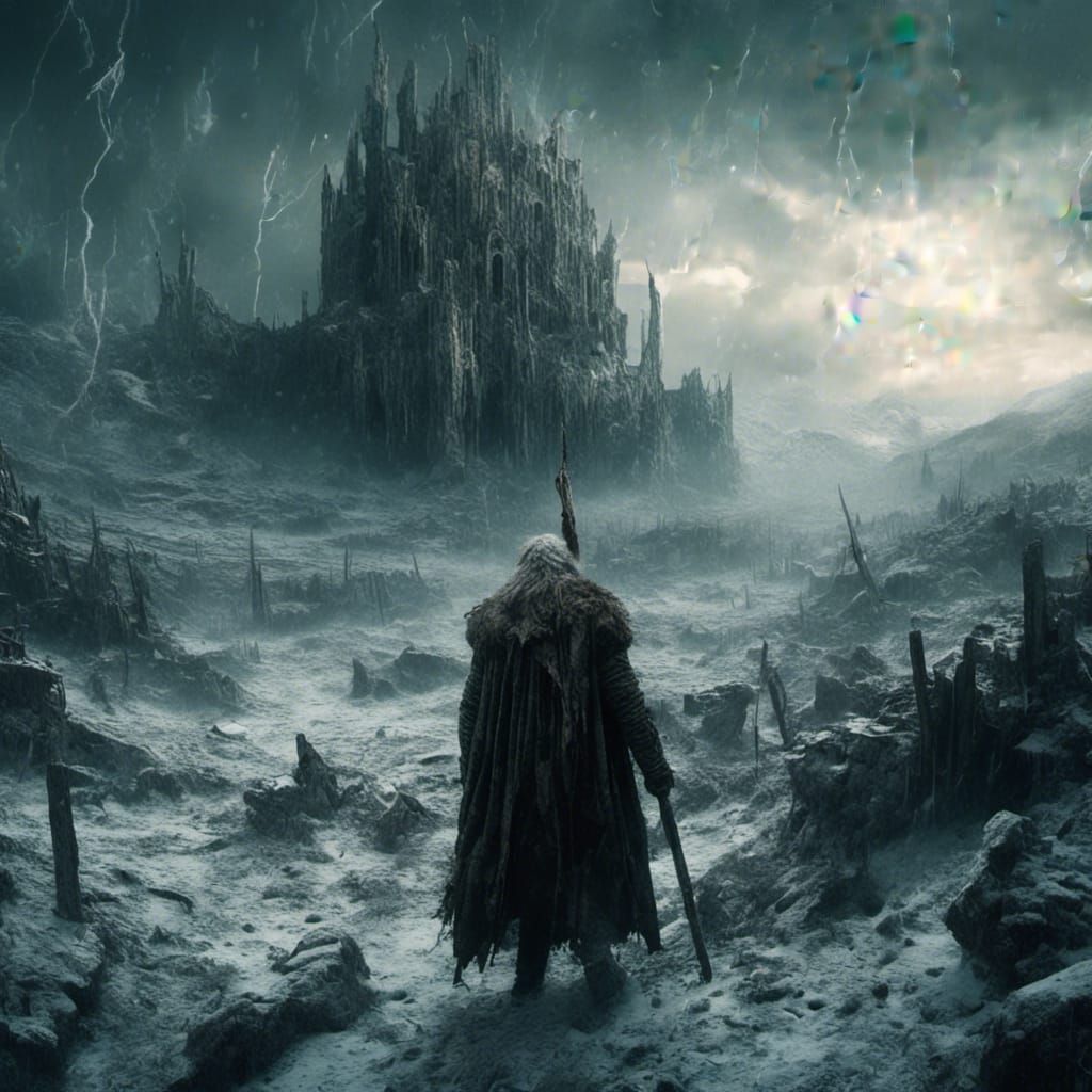 Odin of Norse Mythology in Macabre Style