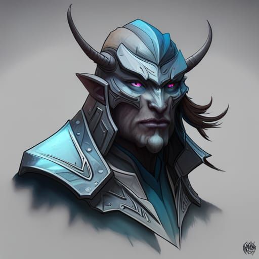 Detailed Dragonborn Portrait in Dynamic Lighting