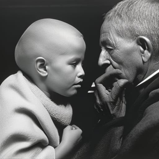 Elegant Extraterrestrial and Human Interaction in 4K